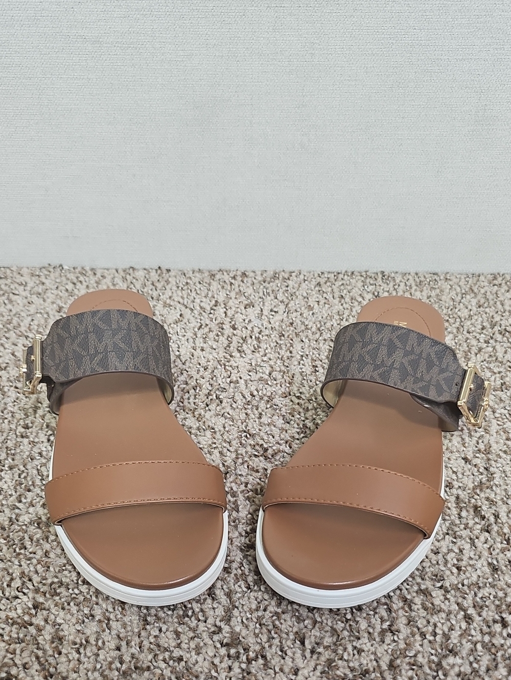 MICHAEL KORS DBL STRAP SLIDE SANDALS BFPM-09-232